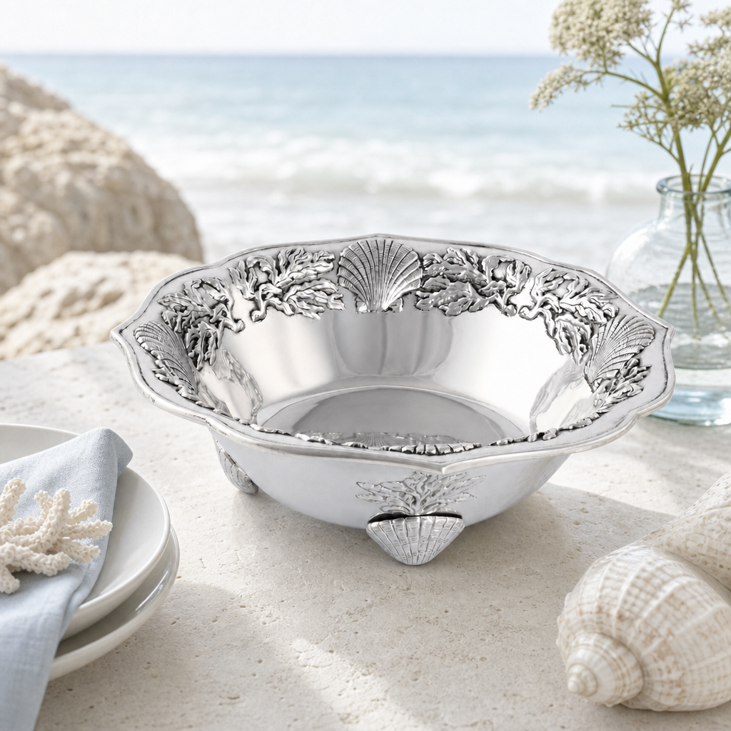 Ocean Kelp and Shells Salad Bowl
