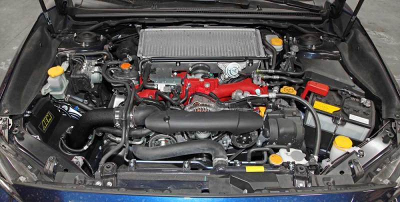 AEM Induction AEM 15-17 Subaru WRX STi 2.5L H4 - Cold Air Intake System - Wrinkle Black 21-735WB