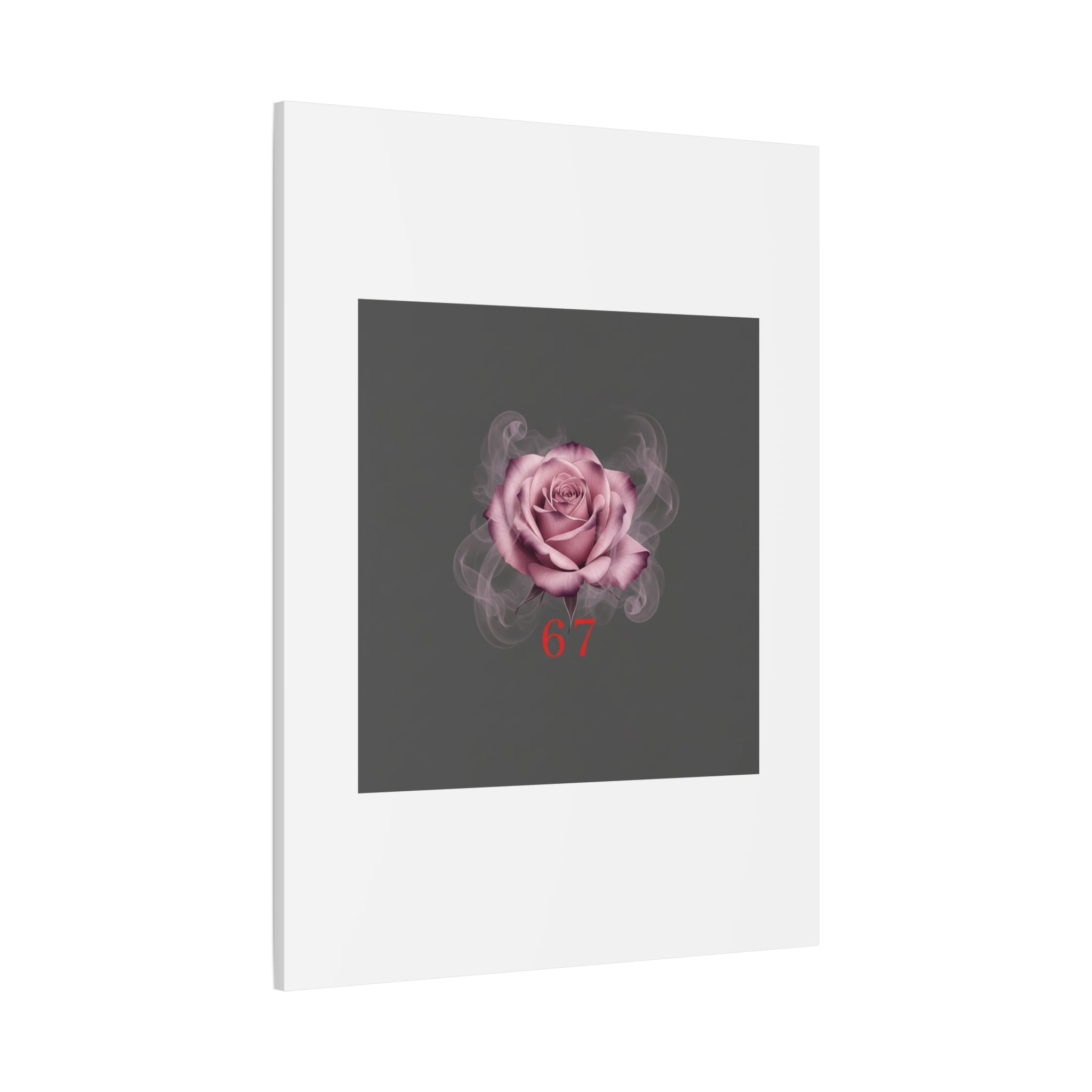 6 7 Valentine's Canvas | Viral Gothic Rose Wall Art | 6 7 Meaning Dark Romance