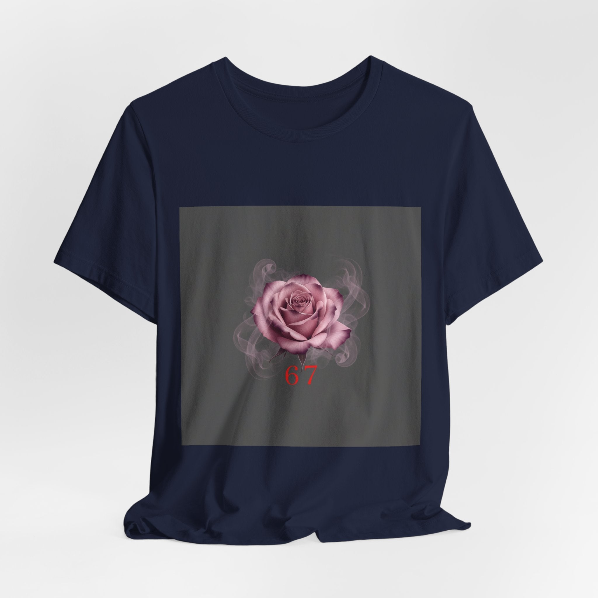 6 7 Rose Smoke Tee | Viral Valentine's Gothic Rose Shirt | 6 7 Meaning Dark Romance