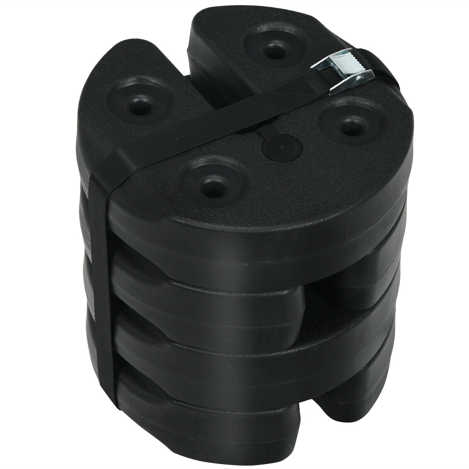 Set of 4 Canopy Weights 20lbs Weight Plate Kit with No-Pinch Design