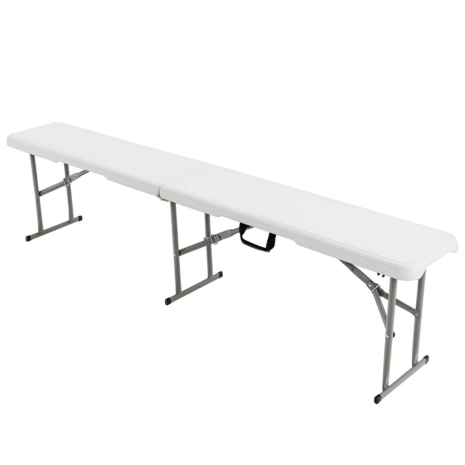6 Feet Portable Picnic Folding Bench 550 lbs Limited with Carrying Handle