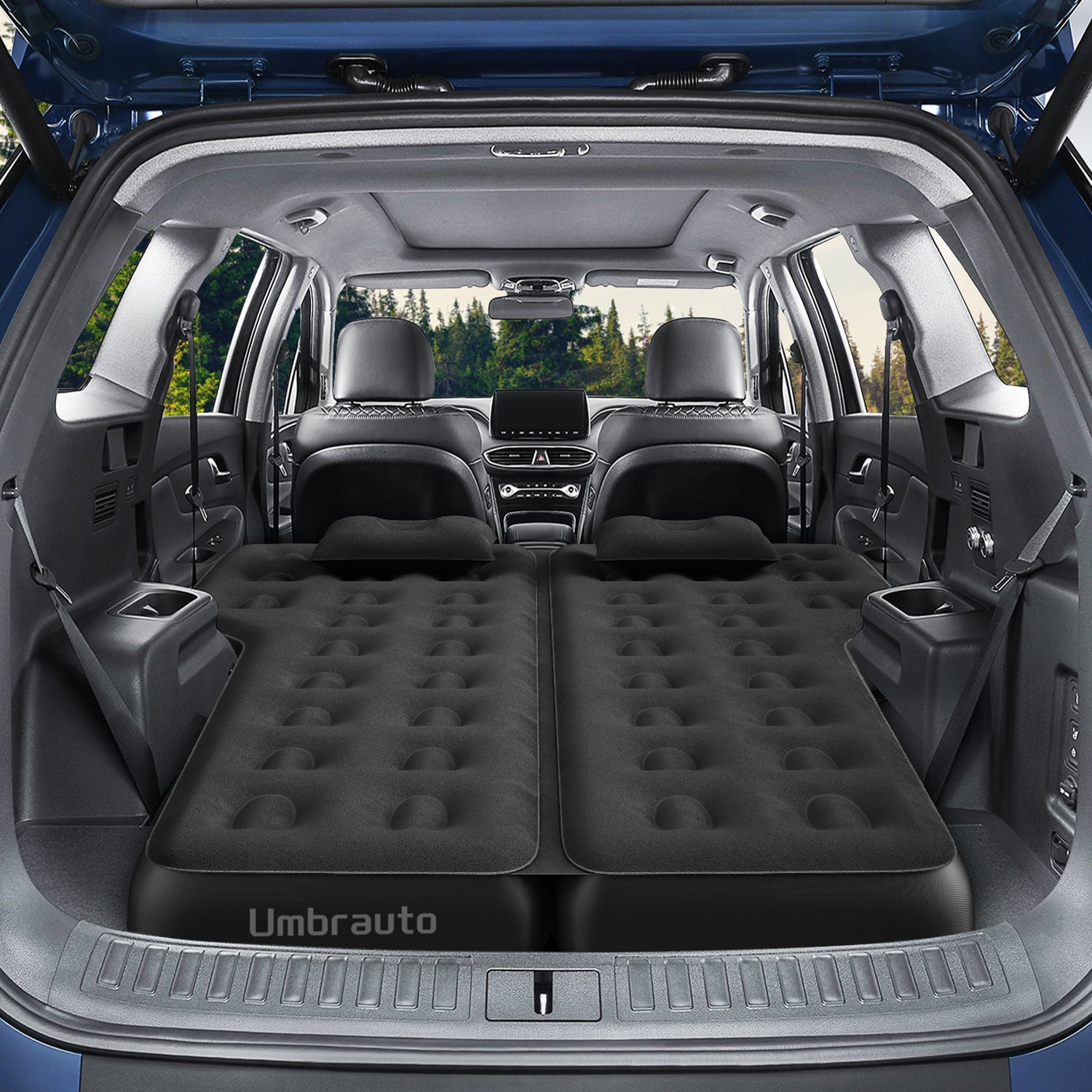Umbrauto Thickened  SUV Back Trunk Air Mattress 3.0,Black