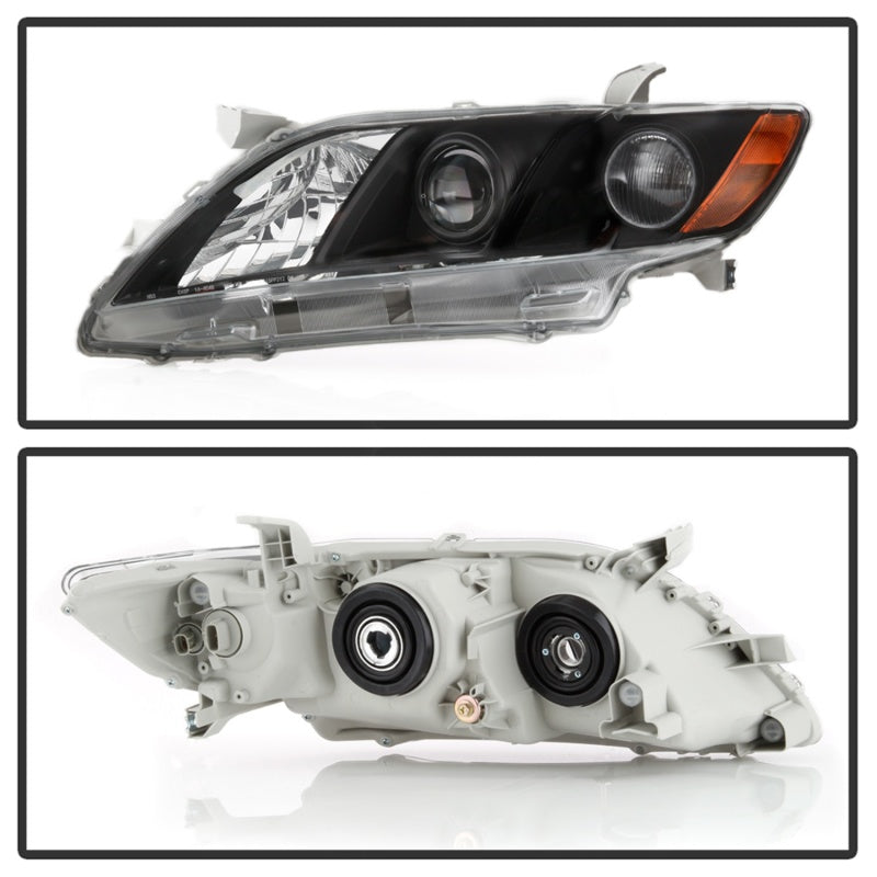 SPYDER xTune 07-09 Toyota Camry Halogen OEM Headlights - Black (HD-JH-TCAM08-AM-BK) 9943225