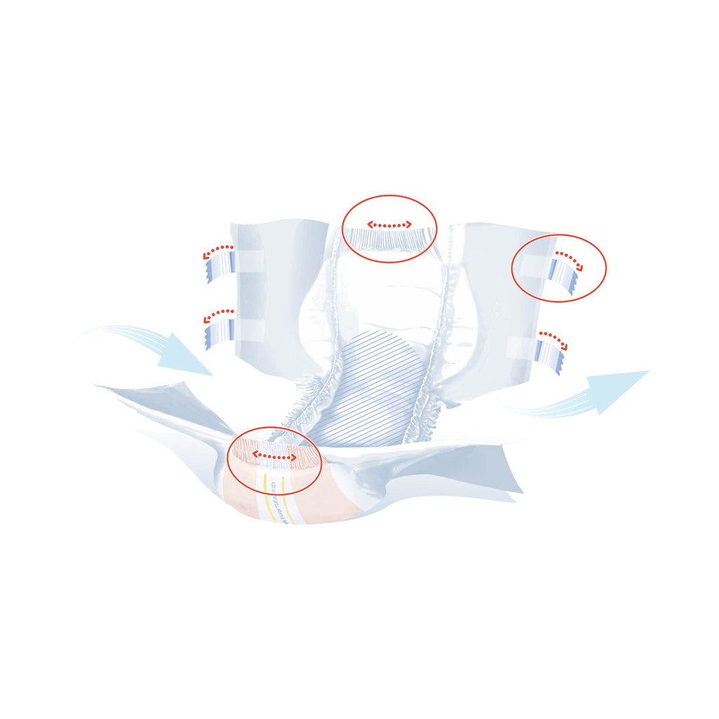 Seni® Super Plus Overnight Heavy Absorbency Incontinence Brief, Extra Large S-XL25-BP1