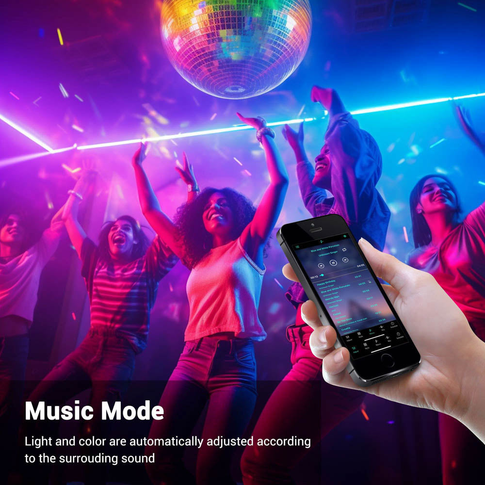 Yescom BiLume RGBW Neon Rope Light App & RF Control 120V Outdoor IP65