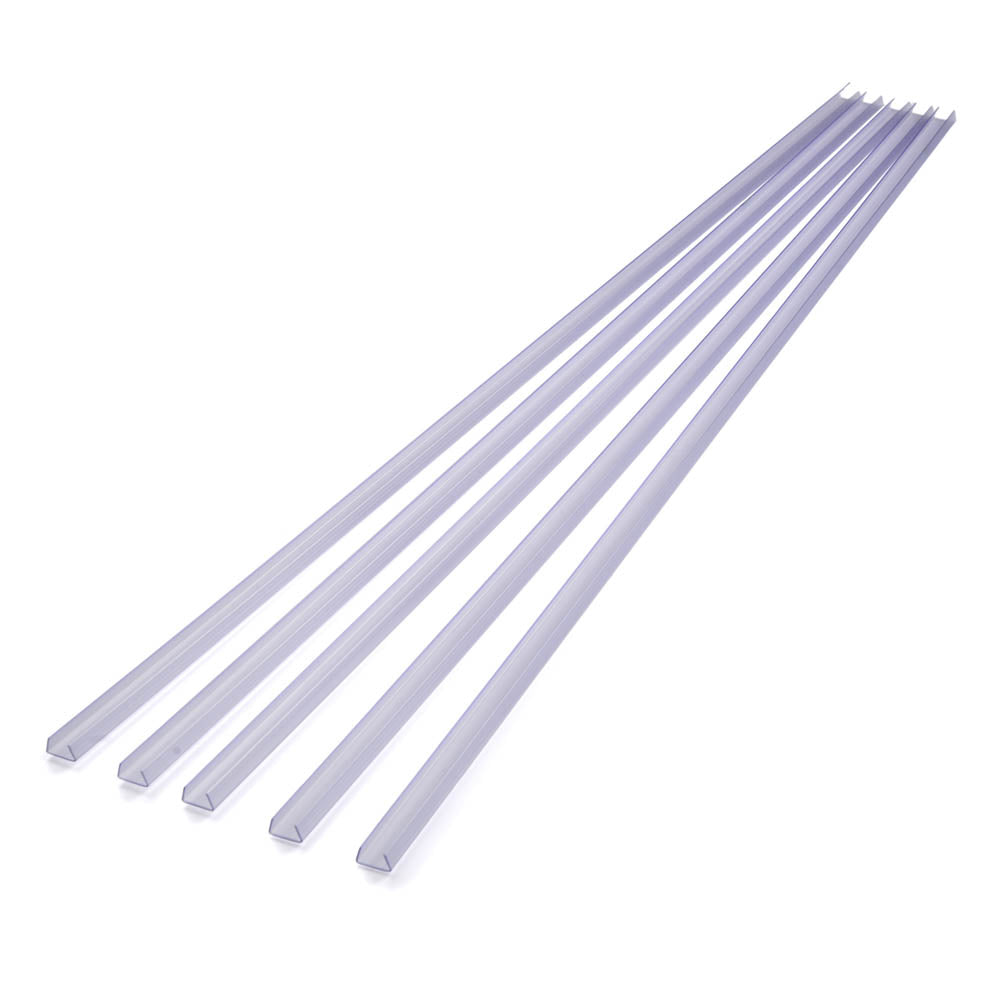 Yescom 3ft 11/16in. Plastic U-Channels Set(5) - for RGBW Neon Rope Lights