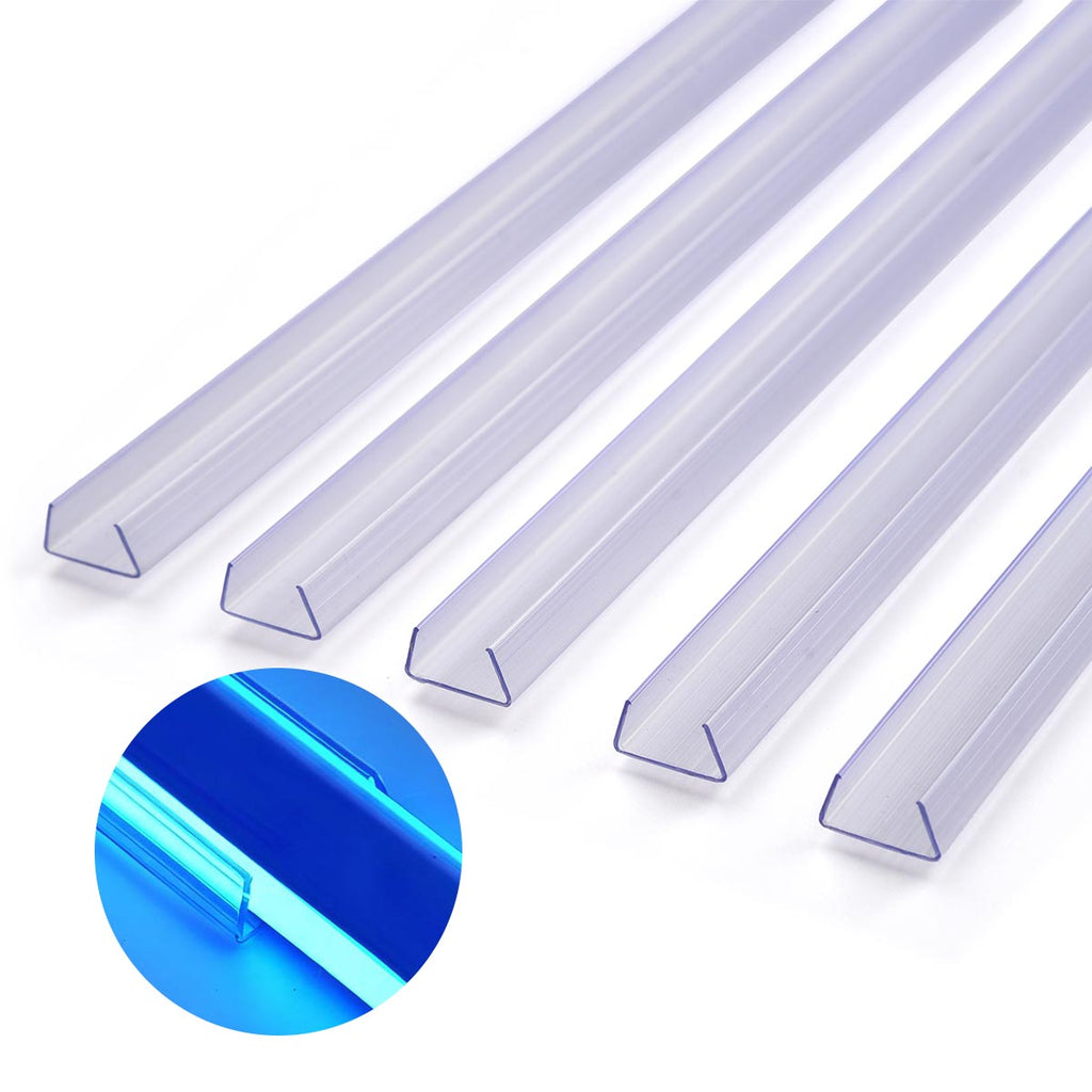 Yescom 3ft 11/16in. Plastic U-Channels Set(5) - for RGBW Neon Rope Lights