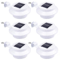 Yescom Dusk to Dawn Solar Light Wall Gutter Mounted 6ct/Pack