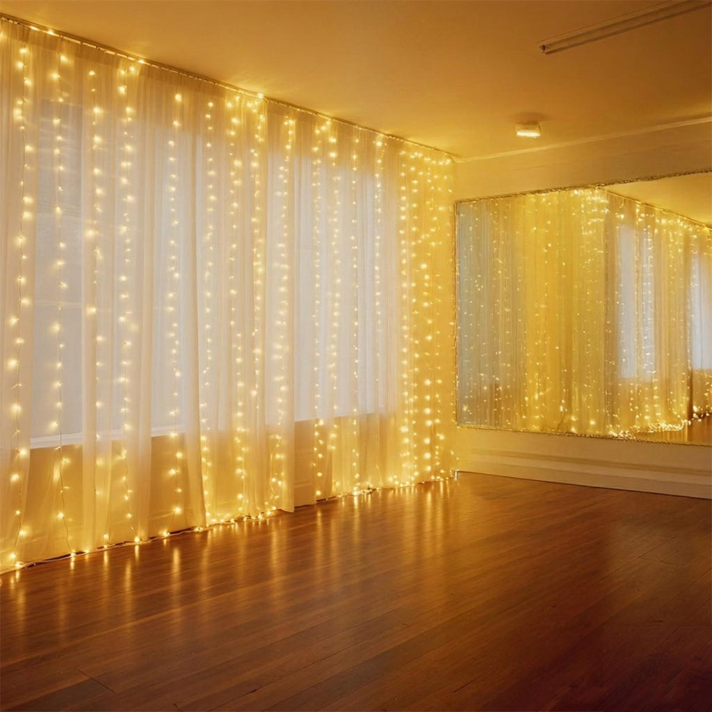 Yescom Curtain Fairy Lights 8-modes Lights Changing