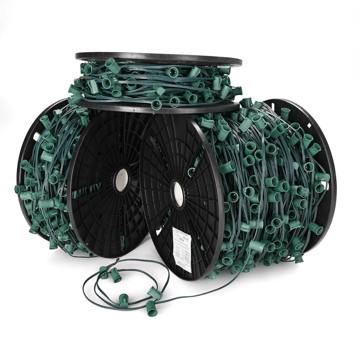 Yescom Commercial C9 Stringer Light with Sockets & Spool SPT-1W