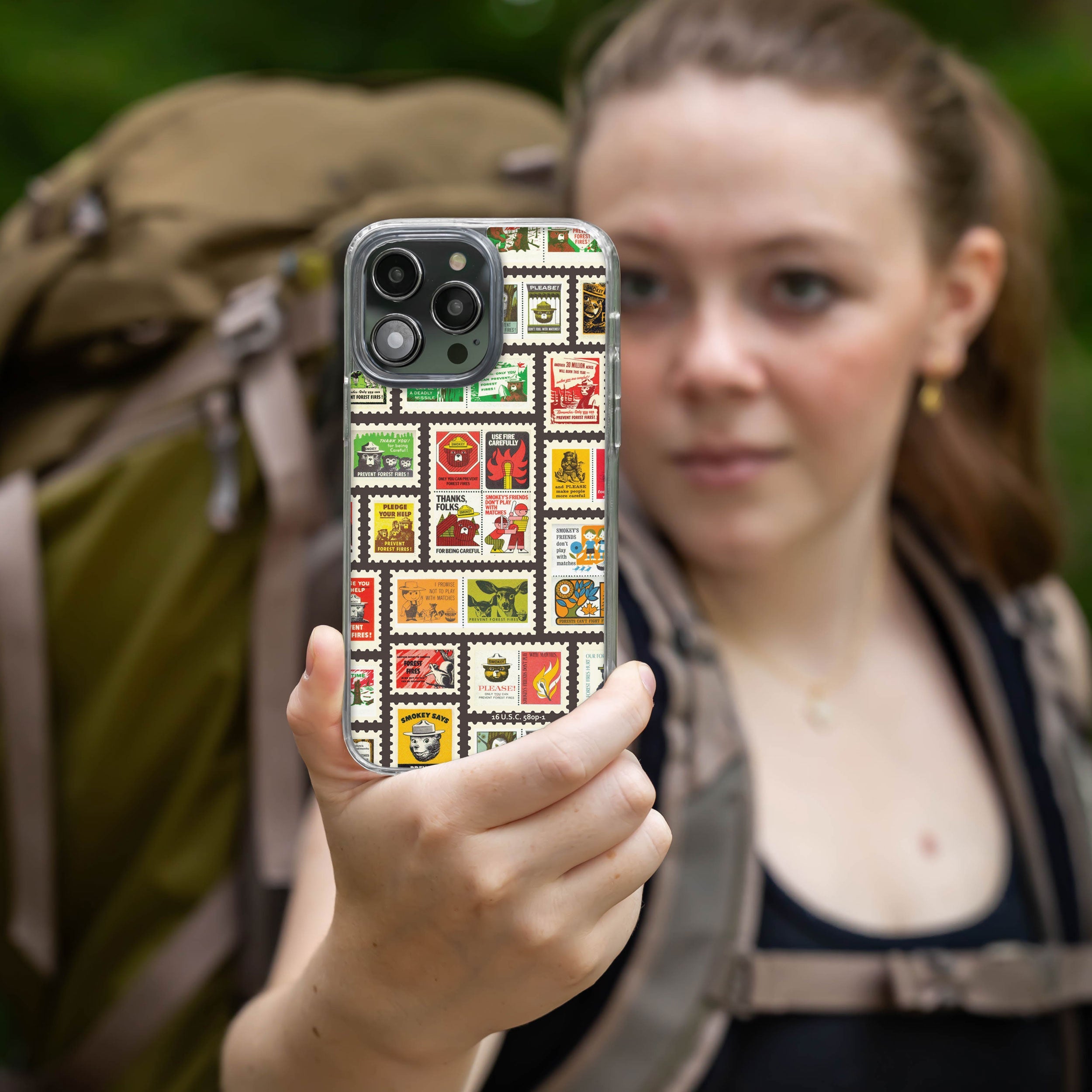 Smokey Bear Classic HD Apple iPhone 14 Series Mag-Safe Phone Case