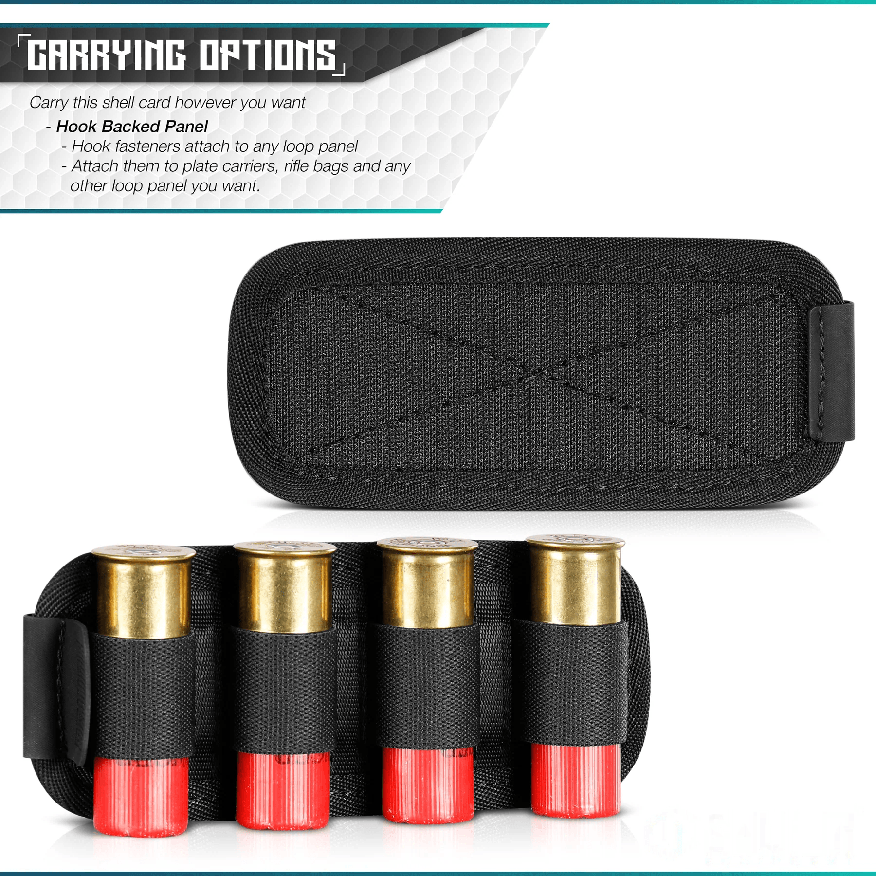 12 Gauge Shotgun Shell Cards - Hook Backing (Multiple Rounds) - PhishStones Products