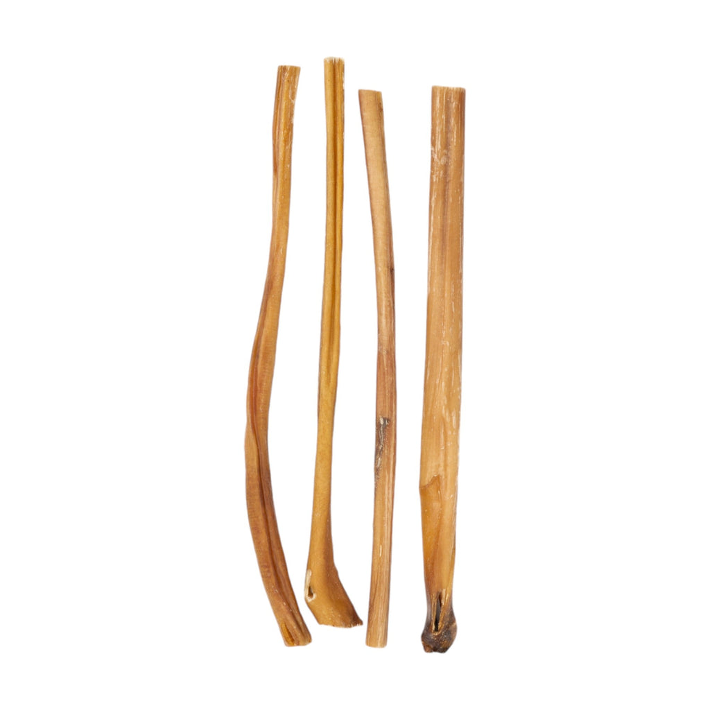 All-Natural Beef Bully Stick Dog Treats – Nutrient-Rich, and High-Protein – 12-Inch Standard (4-Pack)