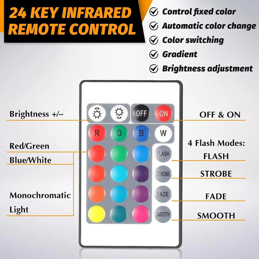 12 - Pack 3D LED Acrylic Lamp Bases – 16 - Color Remote & USB Light Stands for Acrylic Resin Displays - PhishStones Products