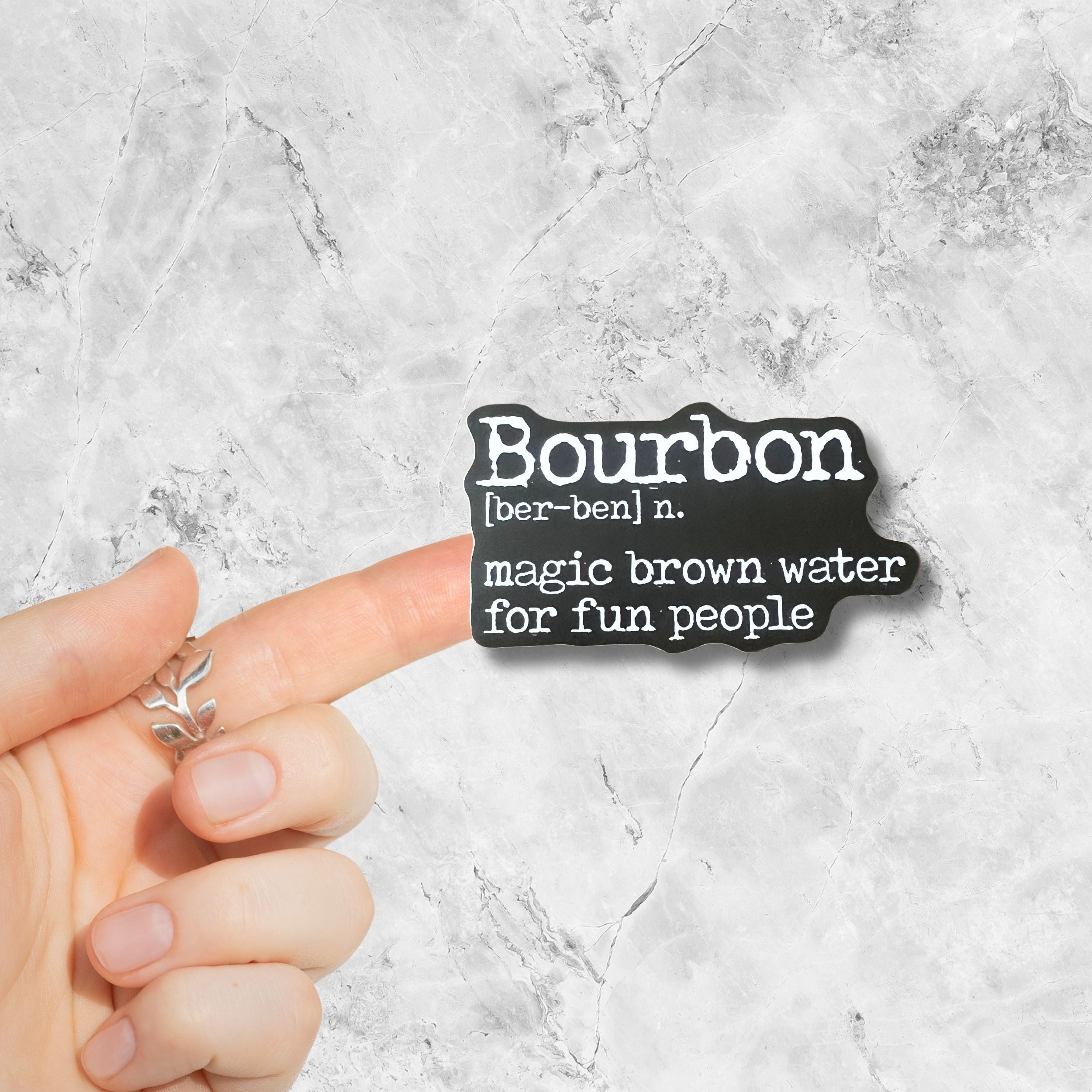 Bourbon Matte Vinyl Sticker