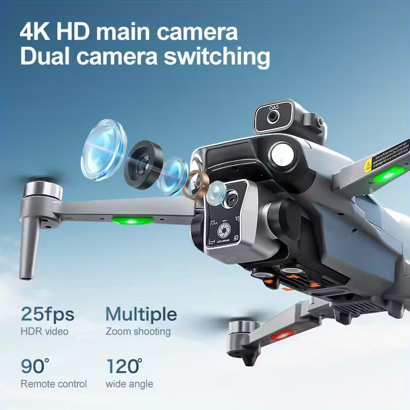 1200-meter Flight Range, 200-meter Flight Altitude, 4K Camera GPS Drone