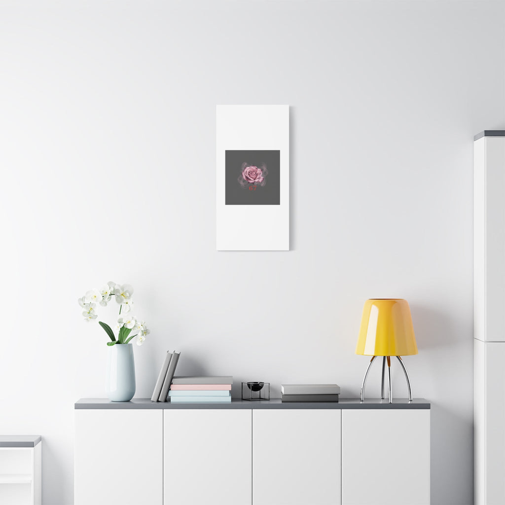 6 7 Valentine's Canvas | Viral Gothic Rose Wall Art | 6 7 Meaning Dark Romance