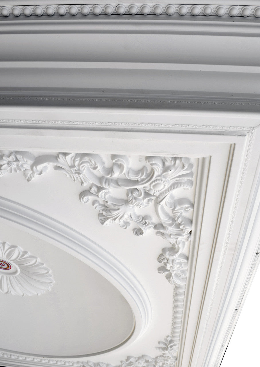 Elegant Large Dome Ceiling Medallion 58 Inch Square