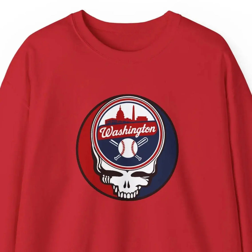 Washington Nationals Original Stealie Grateful Dead Crewneck Grateful Dead Sweatshirt
