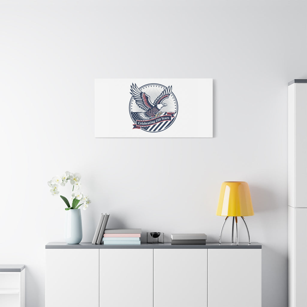 250th Anniversary Eagle Emblem Canvas | Semiquincentennial Americana