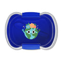 Earth Love Bento Box — Cute Two-Tier Kids Lunchbox with Floral Globe Design