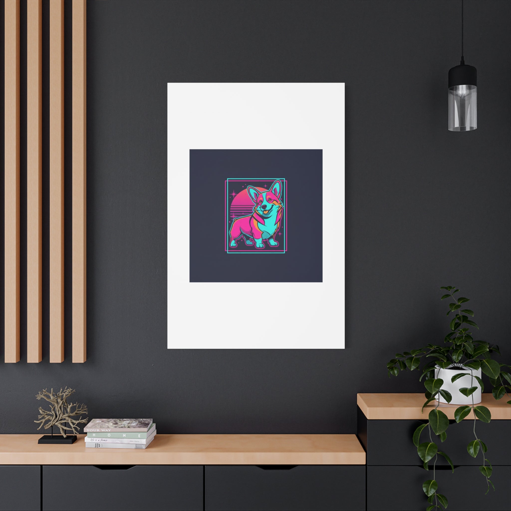 Platonic Love Corgi Canvas | Friendship Valentine, Galentine’s Wall Art
