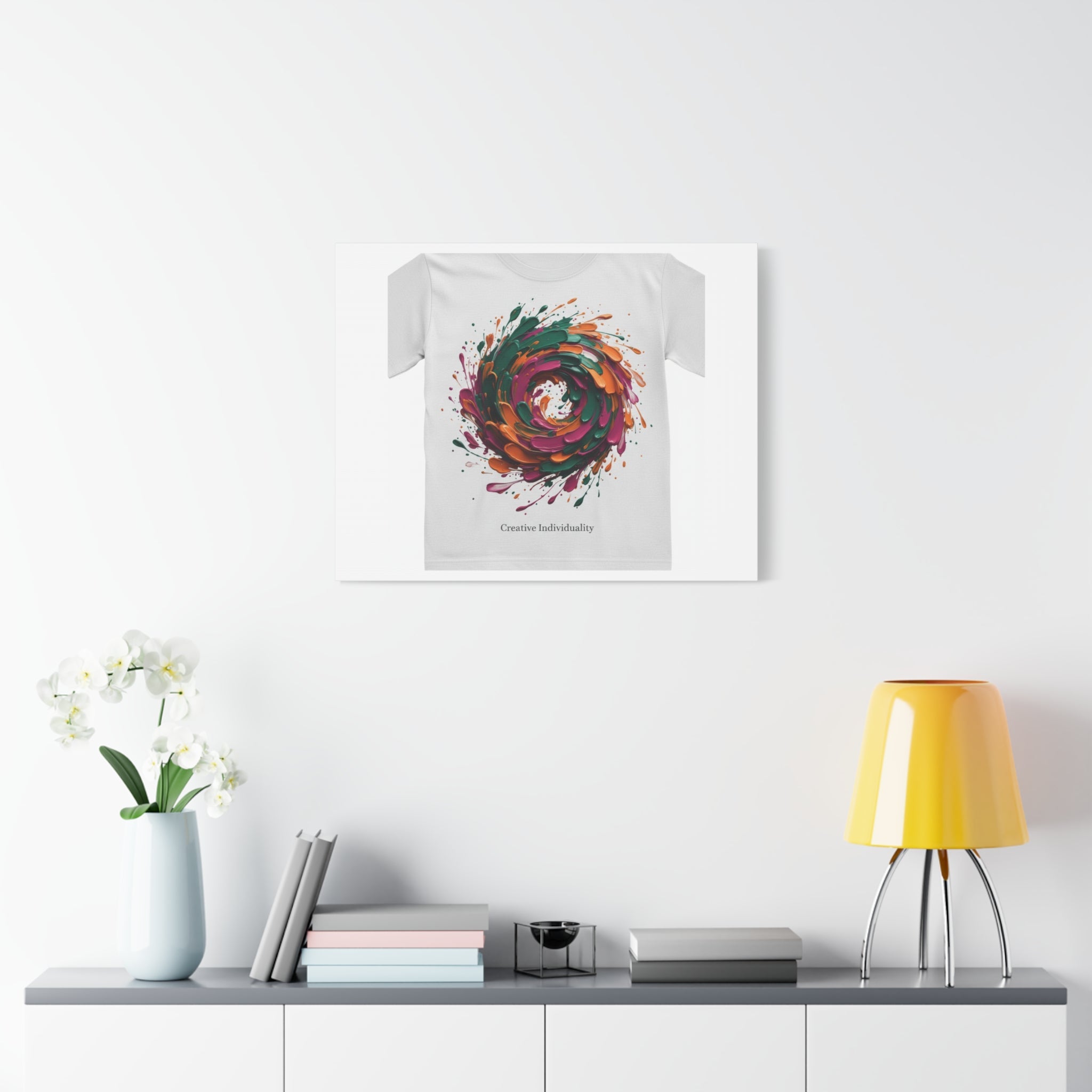 Painterly Abstract Floral Swirl Canvas | Matte Stretched Canvas