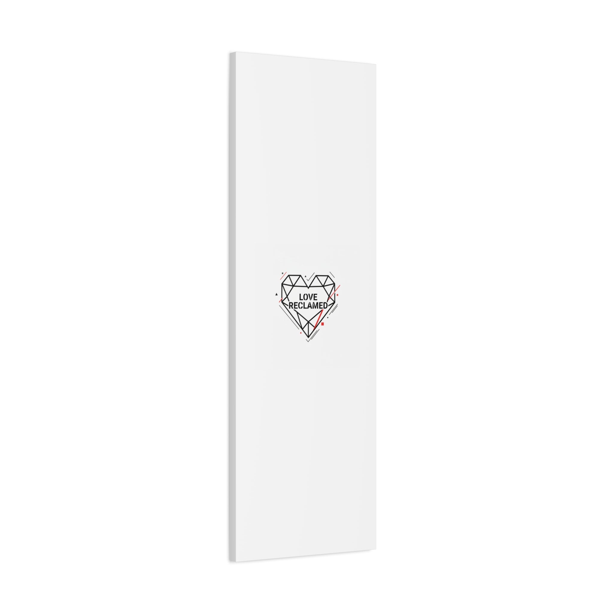 Love Reclaimed Canvas | modern heart design, minimalist love icon