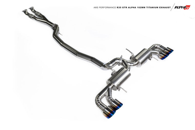 AMS ALPHA Performance 2009+ GT-R Titanium 102mm Exhaust System ALP.07.05.0007-1