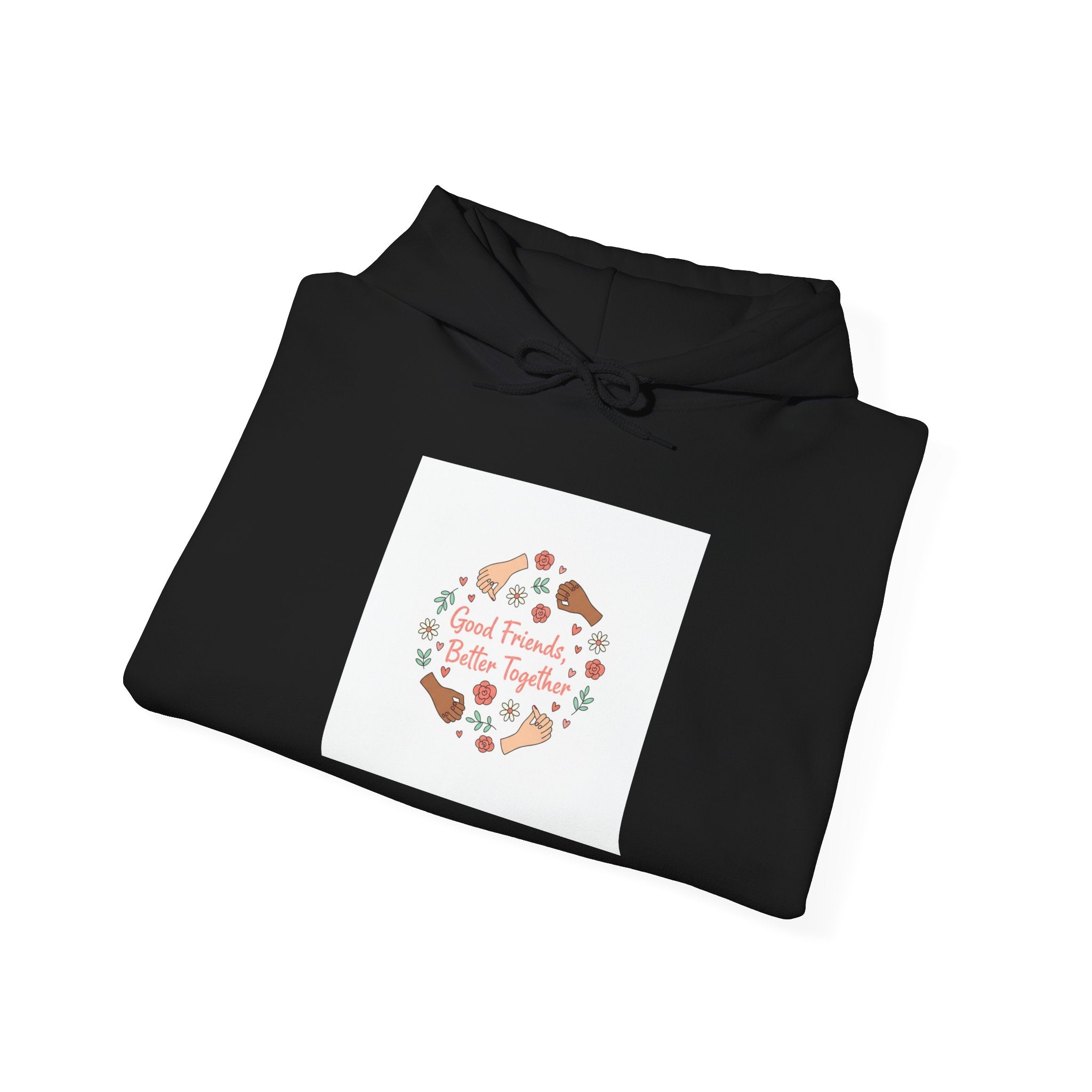 Platonic Love Floral Wreath Hoodie | Friendship Valentine, Galentine’s