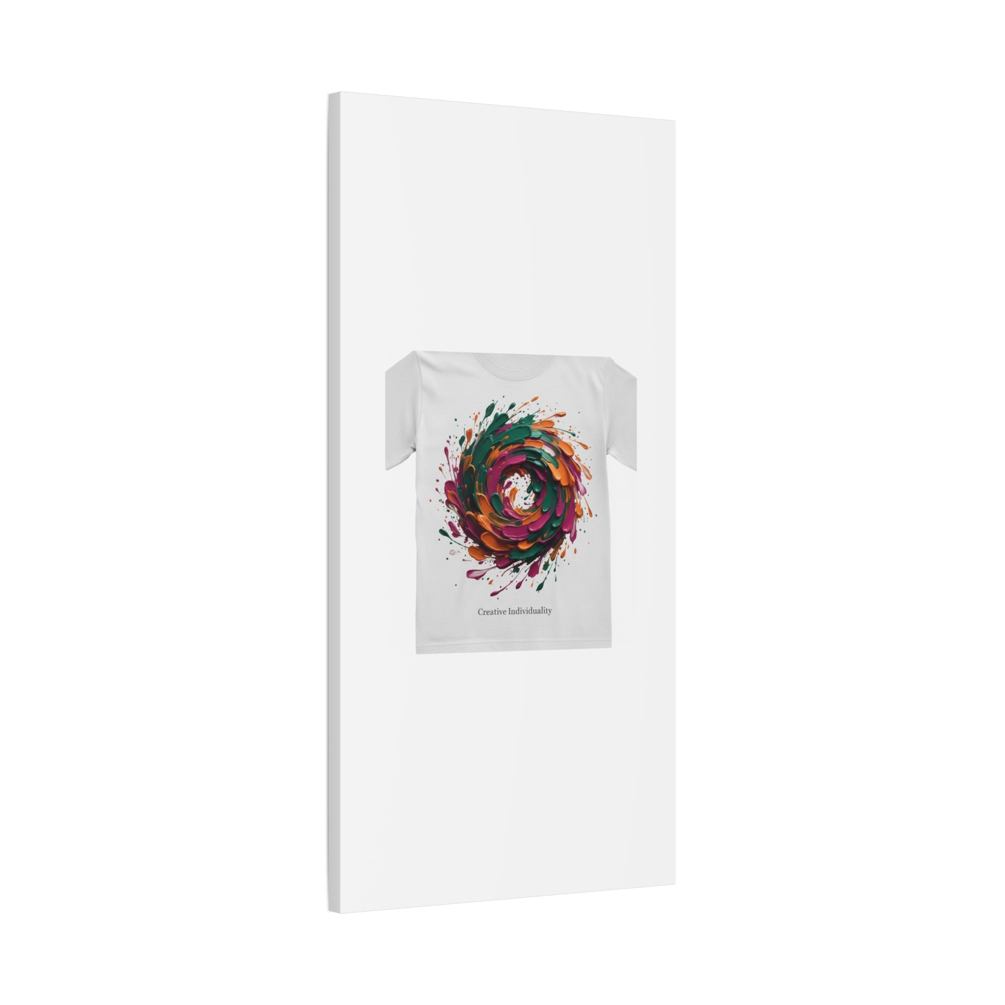 Painterly Abstract Floral Swirl Canvas | Matte Stretched Canvas