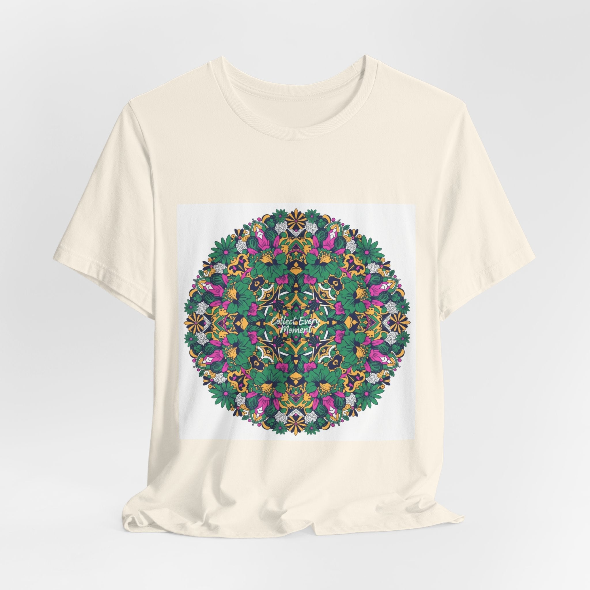 Psychedelic Botanical Mandala Tee | Festival Graphic T-Shirt
