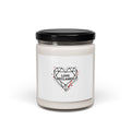 Geometric Chain Heart Candle | Scented Soy Candle, Minimalist Punk Heart
