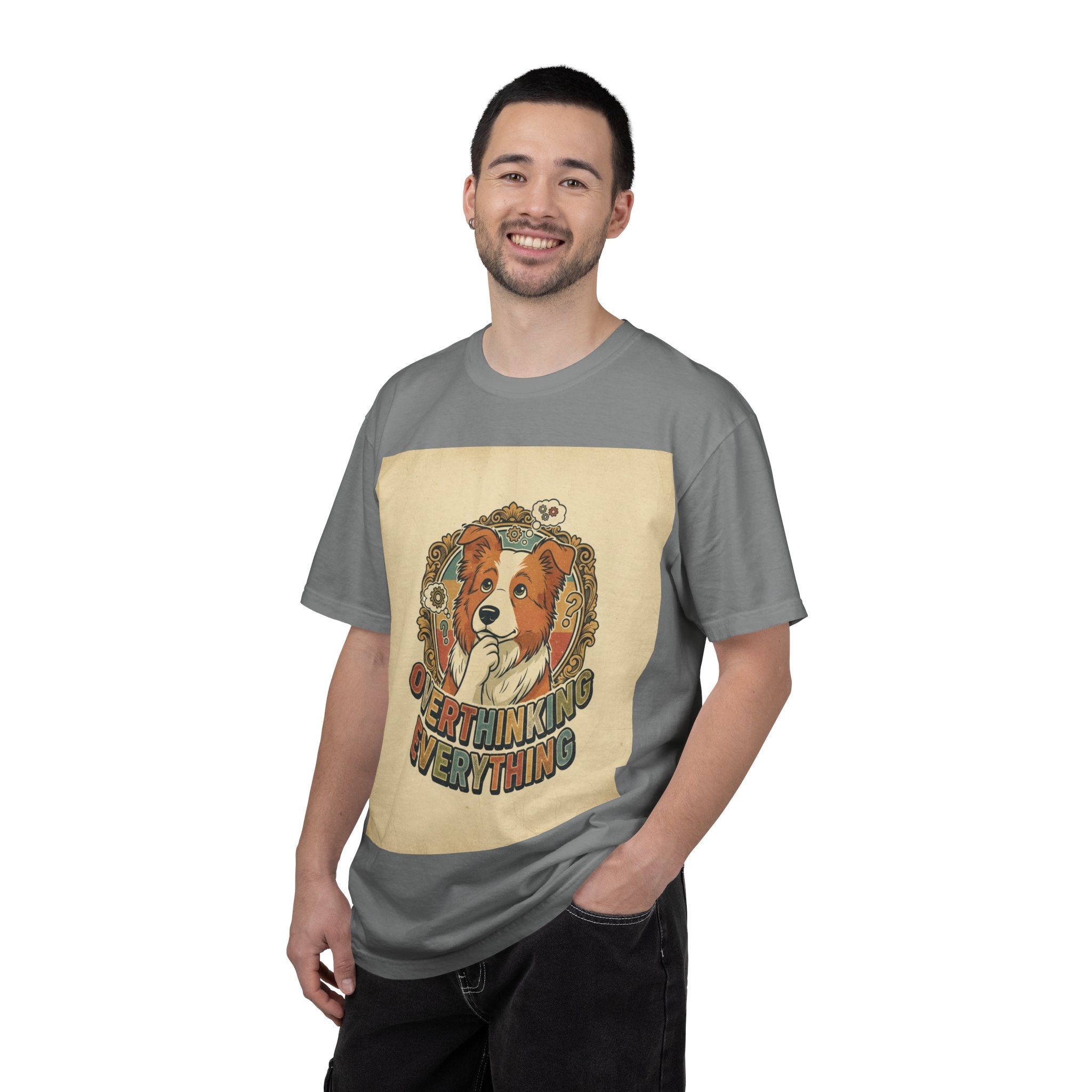 Overthinking Overrated Dog T-Shirt — Funny Dog Graphic Tee