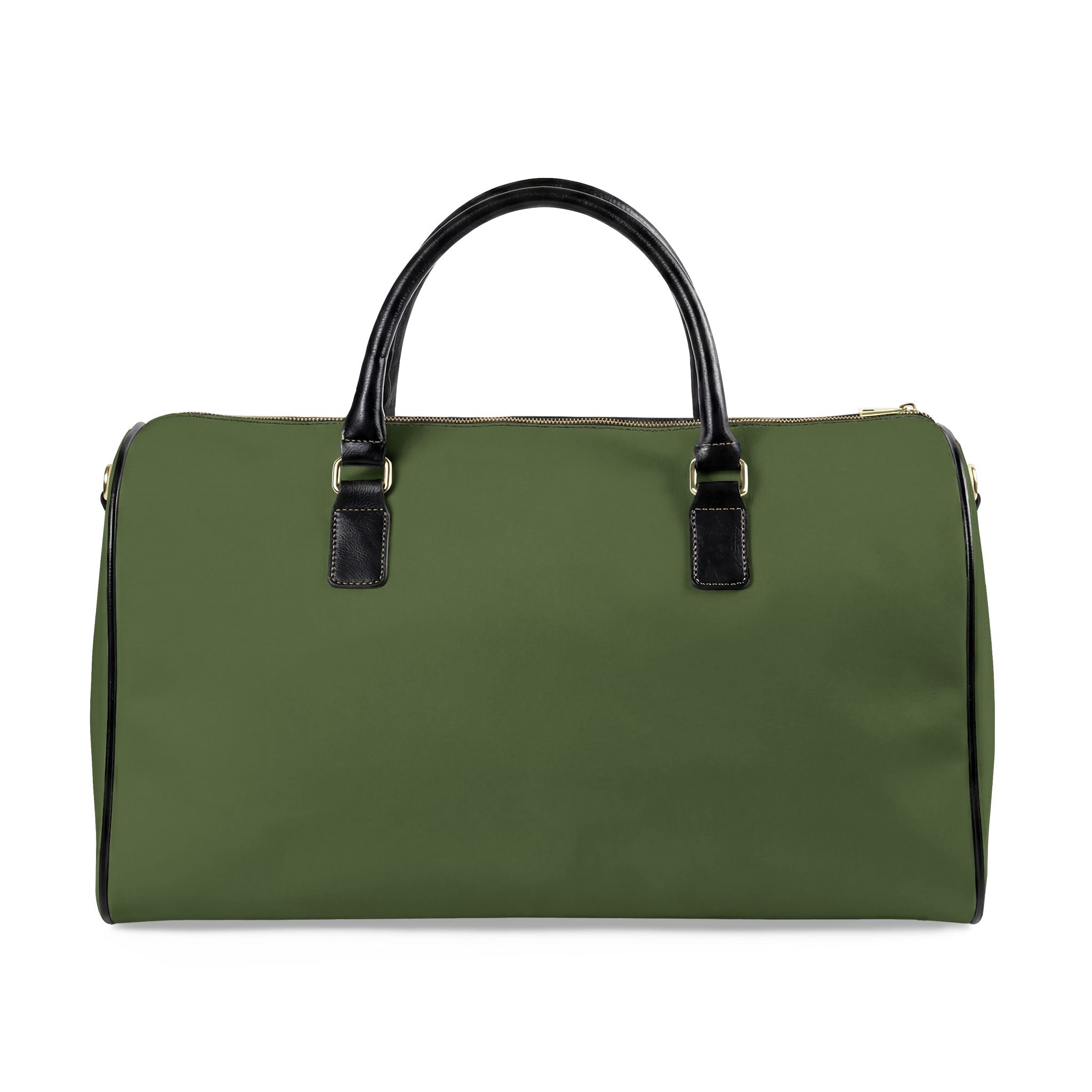 Je Ne Sais Quoi Leather Travel Bag – Pink & Olive Weekender Duffle