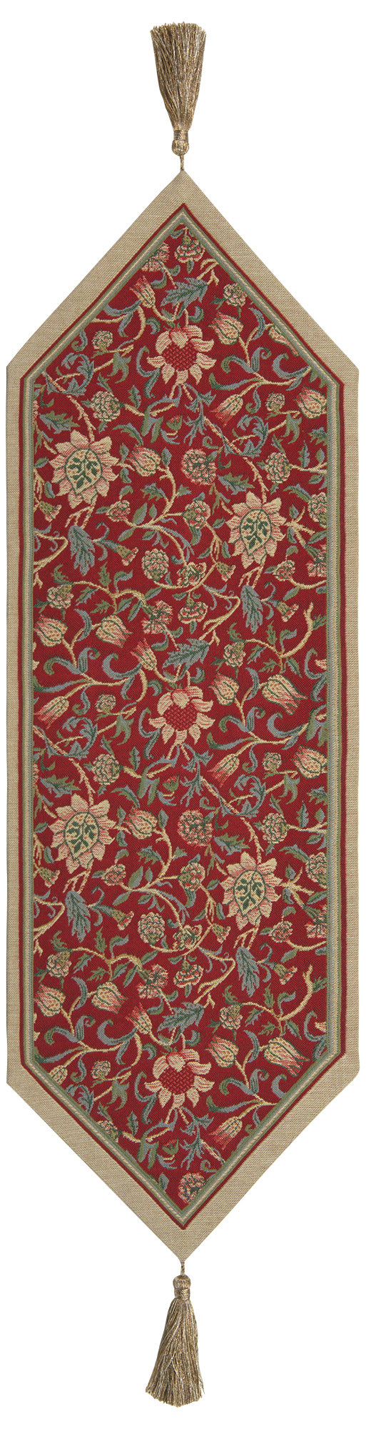 Fleur De Morris Red Table Runner Wholesale