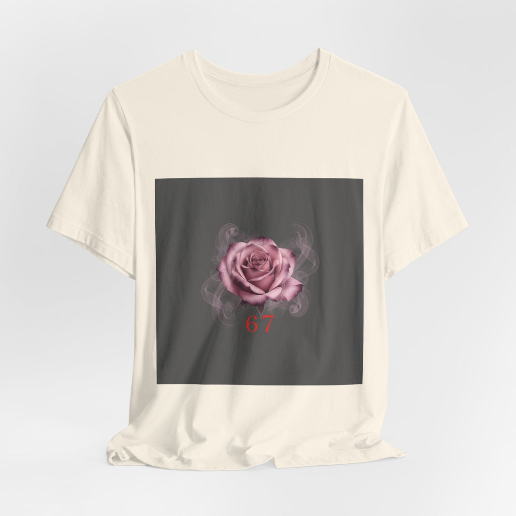6 7 Rose Smoke Tee | Viral Valentine's Gothic Rose Shirt | 6 7 Meaning Dark Romance