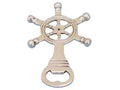 Solid Brass Ship Wheel Bottle Opener 5""