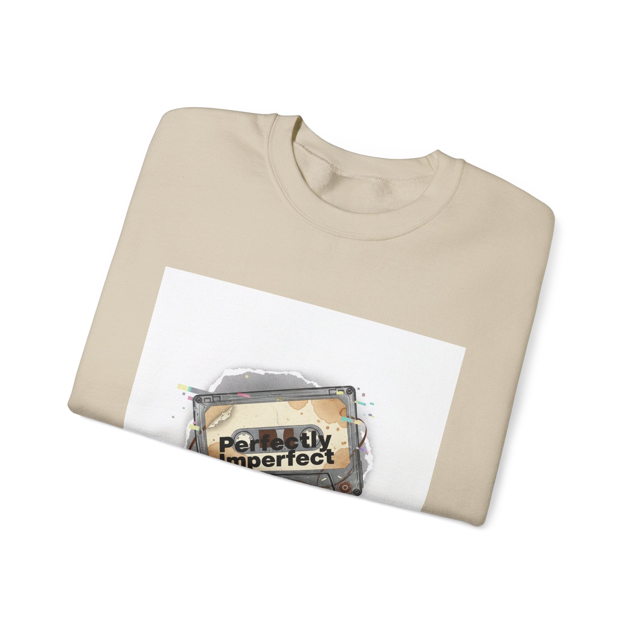 Glitch Tape 'Perfectly Imperfect' Sweatshirt | Analog Error, VHS Static