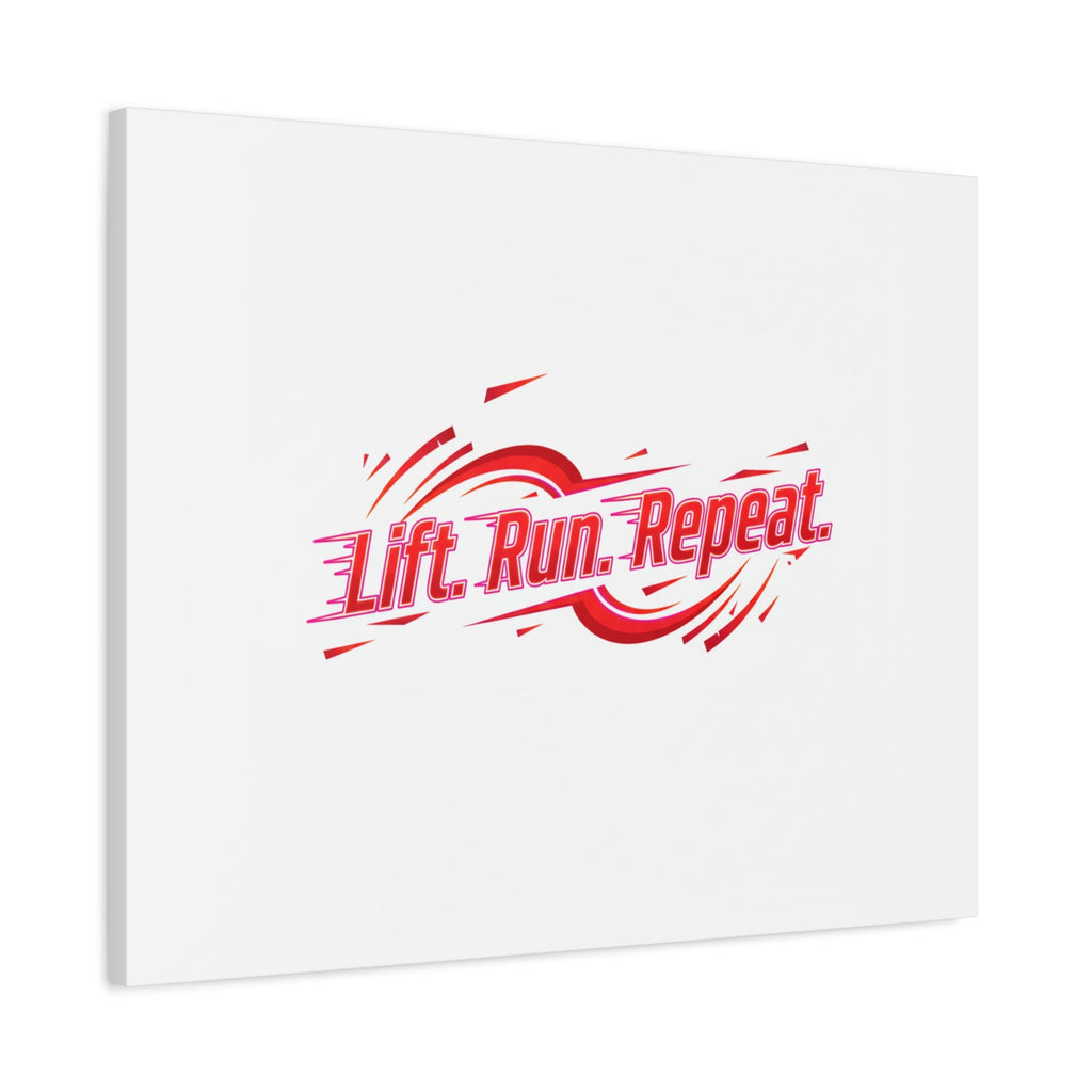 Lift Run Repeat Canvas | Fitness Wall Art, Gym Motivation