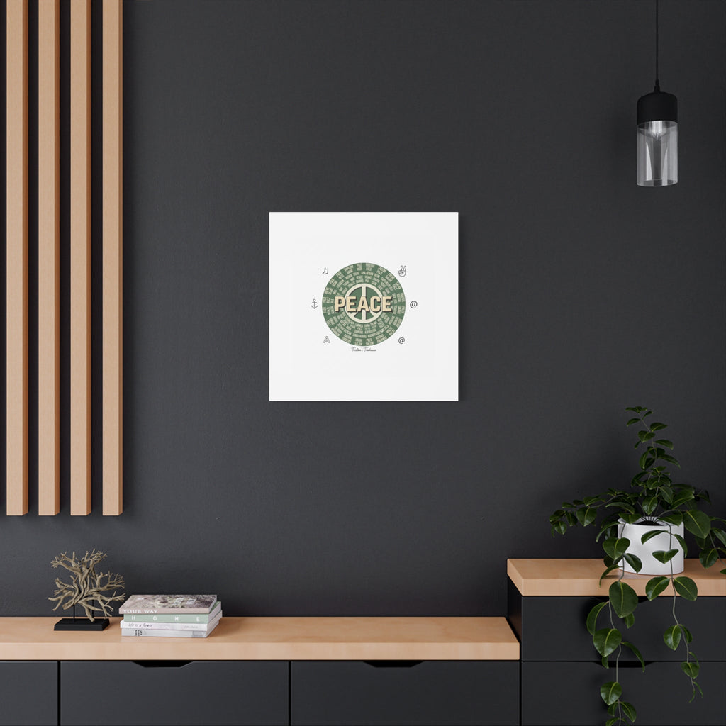 Peace doodle canvas | hand drawn sketch aesthetic, handwritten message