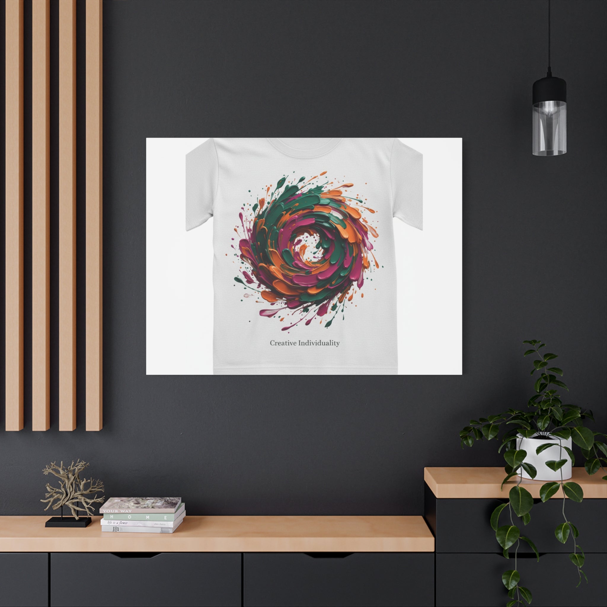 Painterly Abstract Floral Swirl Canvas | Matte Stretched Canvas