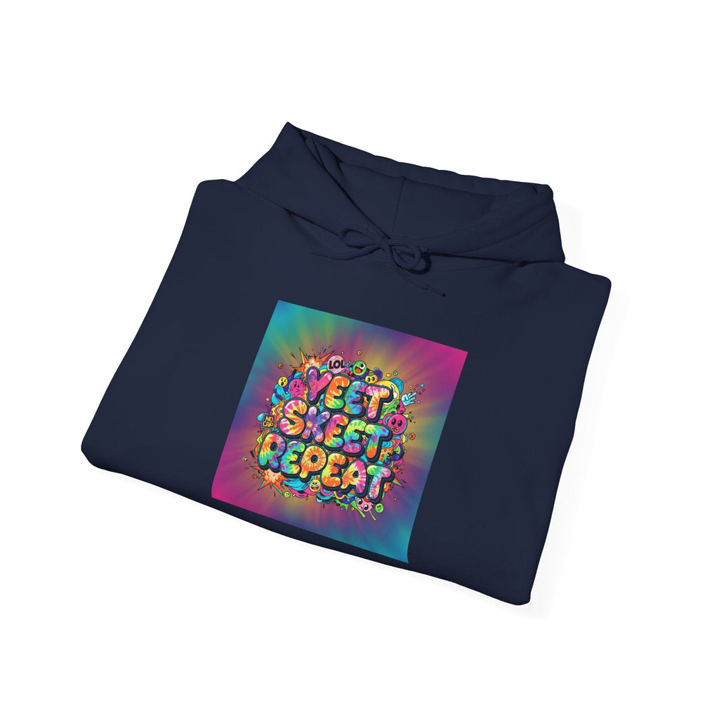SWEET SWEET REPEAT Hoodie | slogan & glitch graphic, meme phrase