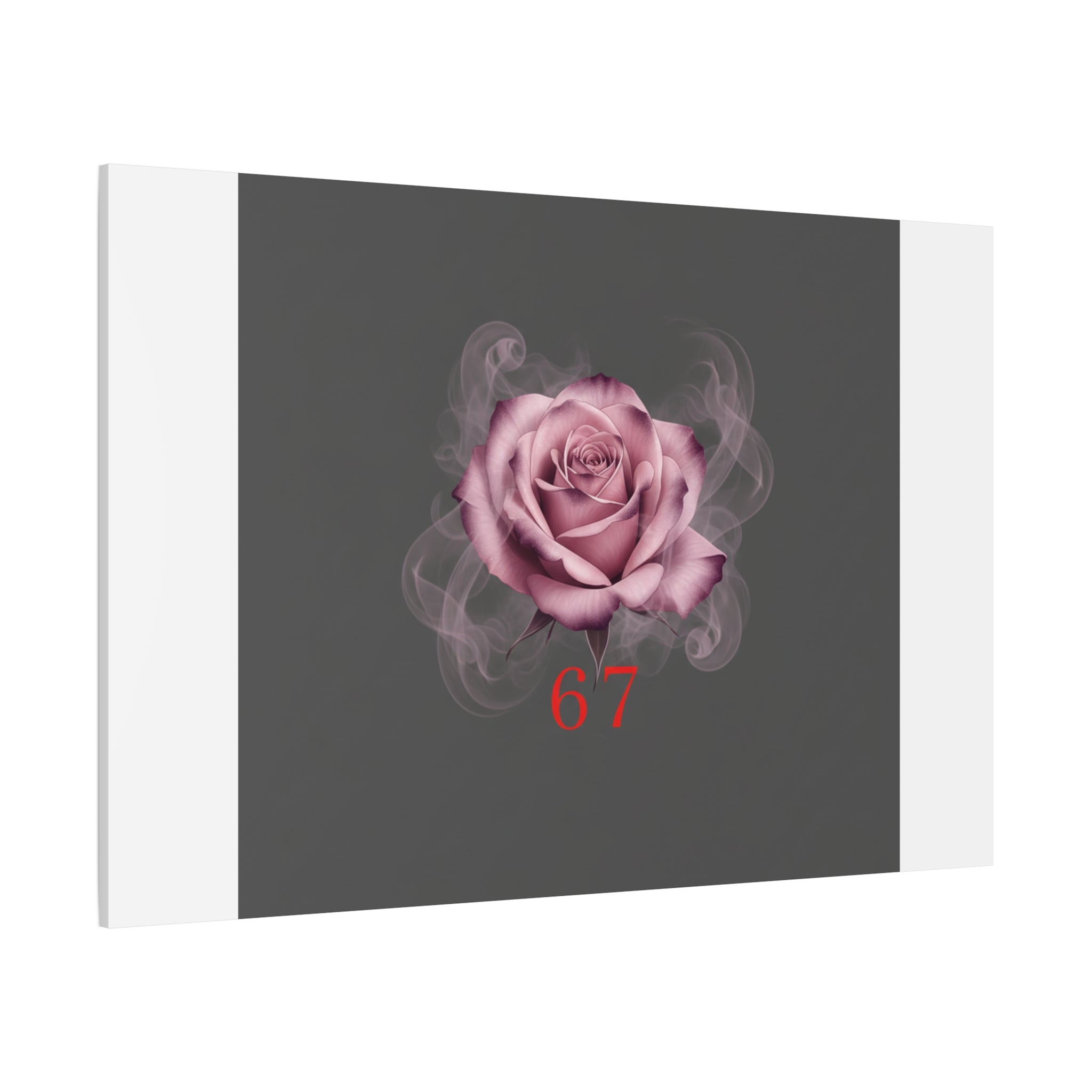 6 7 Valentine's Canvas | Viral Gothic Rose Wall Art | 6 7 Meaning Dark Romance