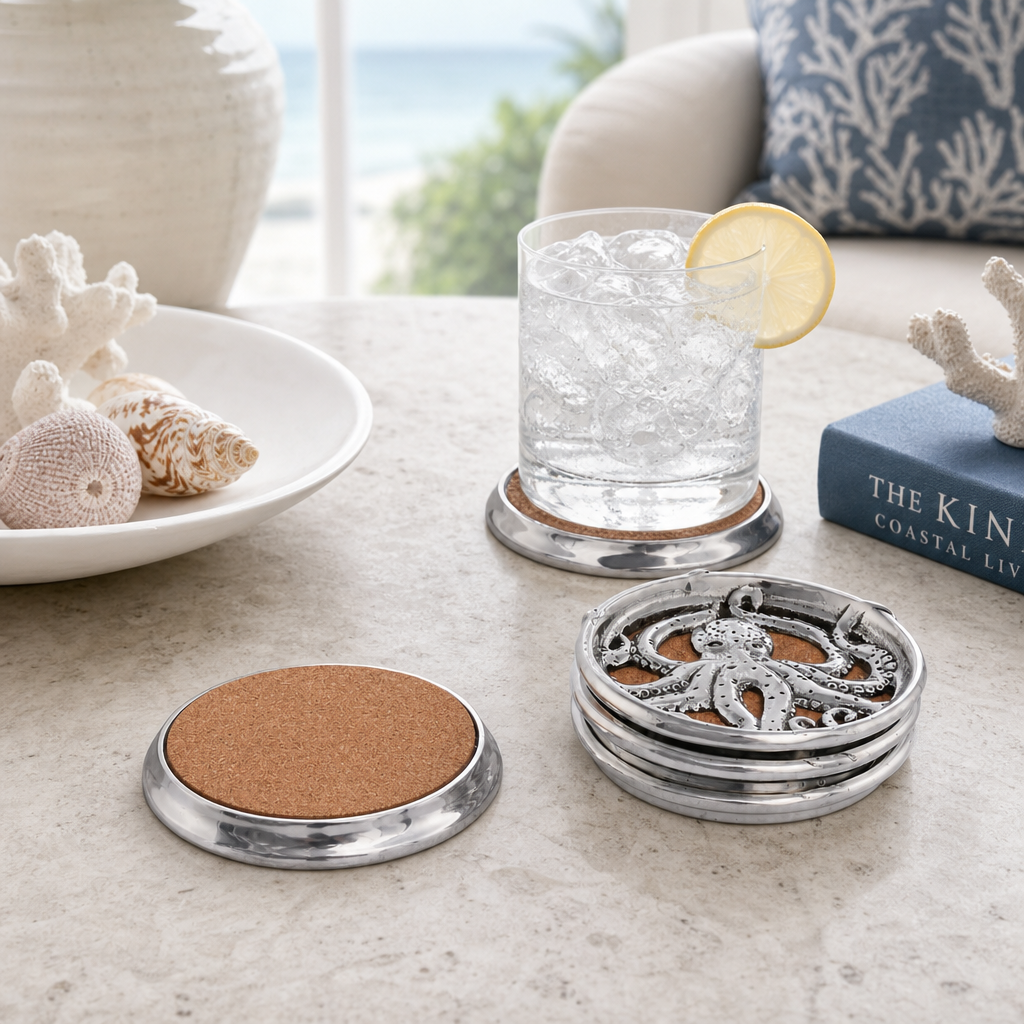 Octopus Drink Coaster Set of 4