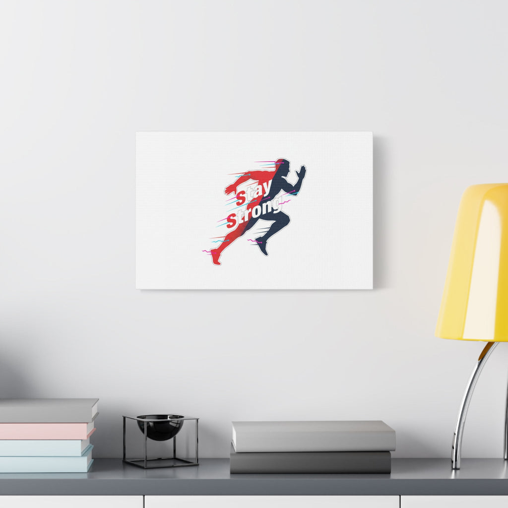Stay Strong Runner Canvas | Fitness Motivation, Gym Wall Art