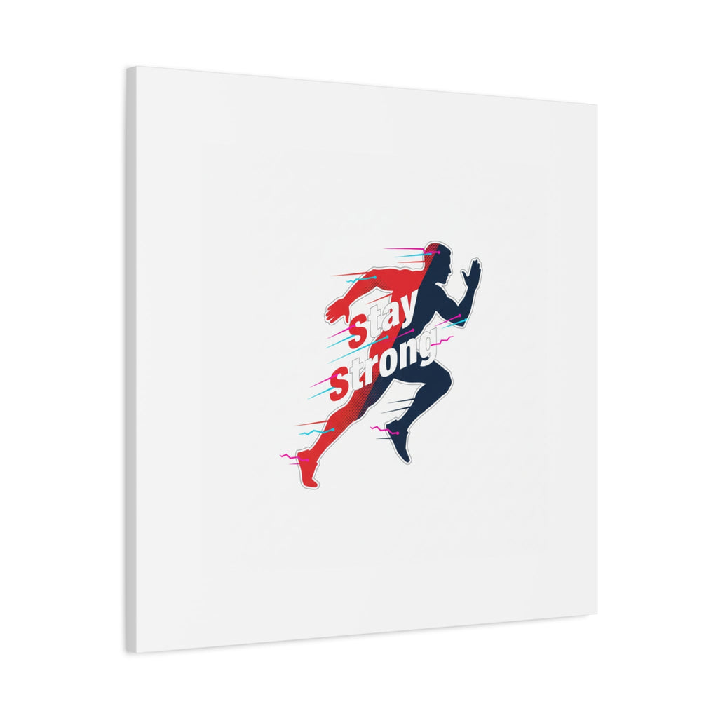 Stay Strong Runner Canvas | Fitness Motivation, Gym Wall Art
