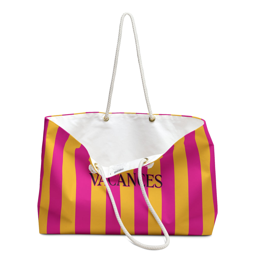 Oversized Vacation Tote Bag, Hot Pink