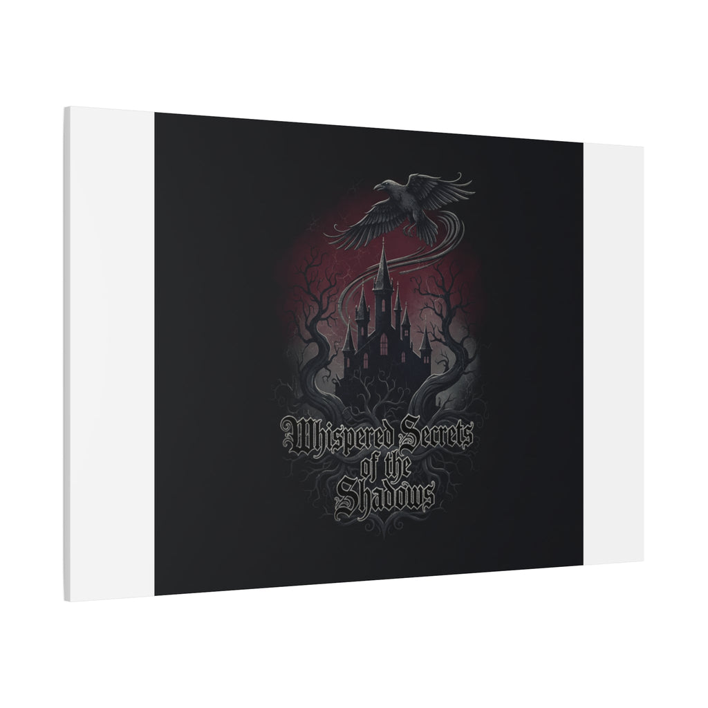 Whispered Secrets of the Shadows Castle Wall Art, Matte Canvas | Gothic Medieval Decor